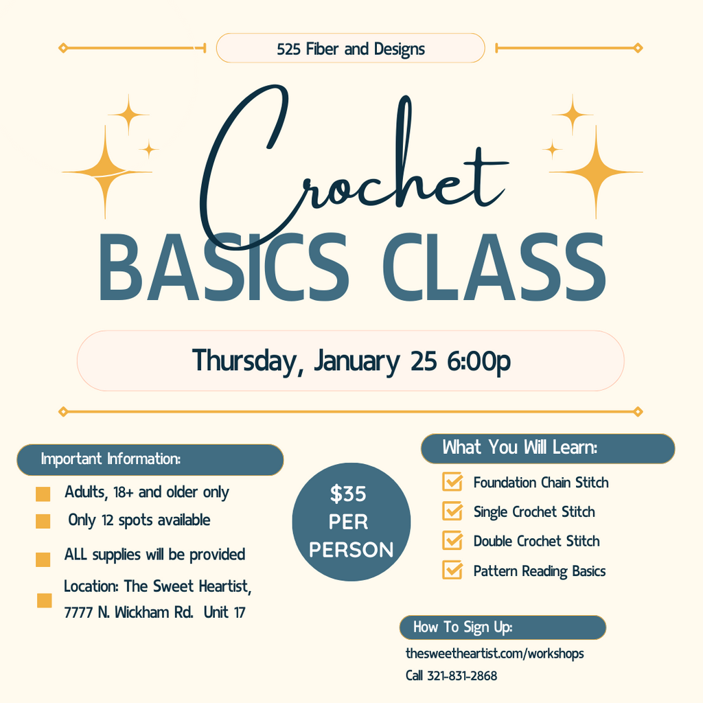 January Crochet Basics Class Official LAUNCH!