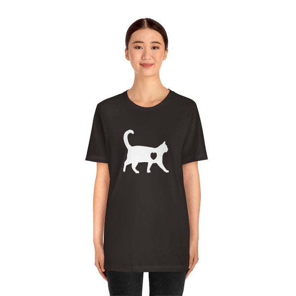 Cat Love Short Sleeve Tee-T-Shirt-Printify-5.25designs-veteran-family business-florida-melbourne-orlando-knit-crochet-small business-