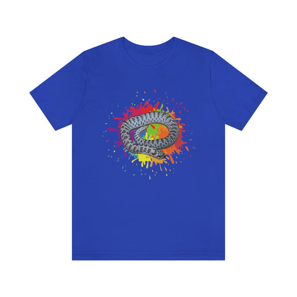 Rainbow Super Arctic Western Hognose Snake Unisex Jersey Short Sleeve Tee-T-Shirt-Printify-True Royal-S-5.25designs-veteran-family business-florida-melbourne-orlando-knit-crochet-small business-