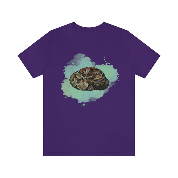 Timber Rattlesnake Unisex Jersey Short Sleeve Tee-T-Shirt-Printify-Team Purple-S-5.25designs-veteran-family business-florida-melbourne-orlando-knit-crochet-small business-
