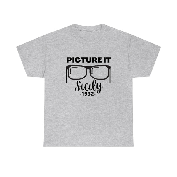Sophia Picture It with Glasses Cotton TShirt-T-Shirt-Printify-Ash-S-5.25designs-veteran-family business-florida-melbourne-orlando-knit-crochet-small business-