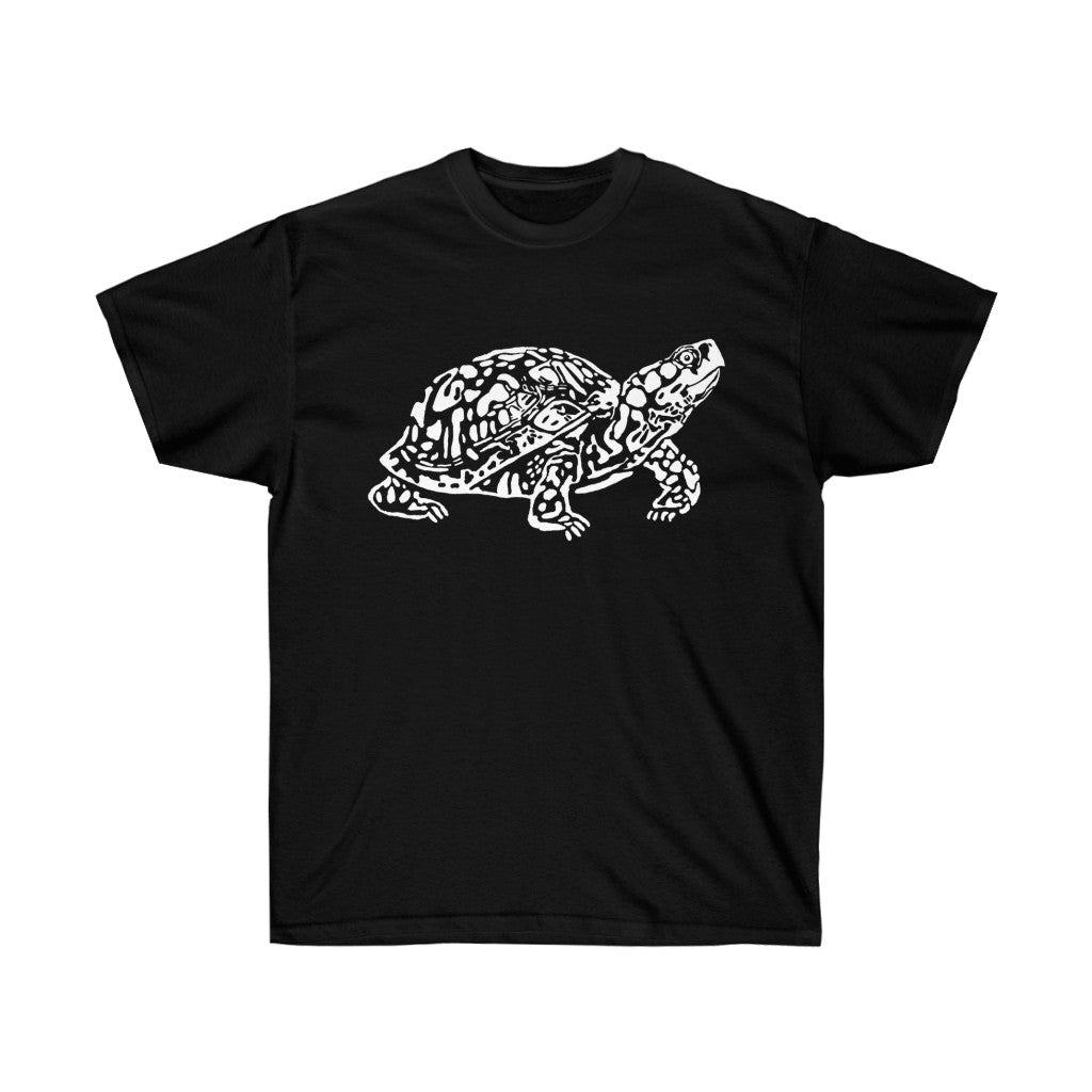 Eastern Box Turtle T-shirt!-T-Shirt-Printify-Black-S-5.25designs-veteran-family business-florida-melbourne-orlando-knit-crochet-small business-