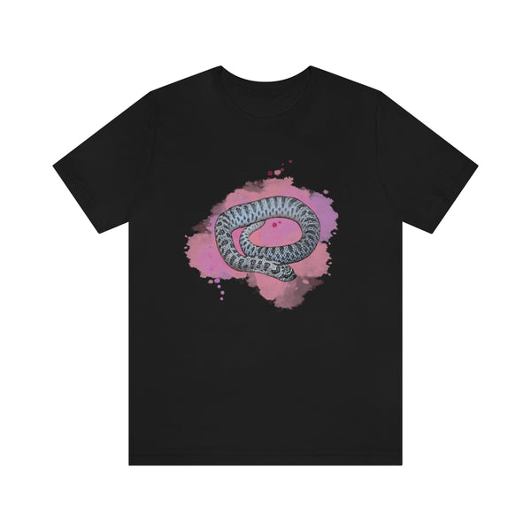 Pink Smoke Super Arctic Western Hognose Snake Unisex Jersey Short Sleeve Tee-T-Shirt-Printify-Black-S-5.25designs-veteran-family business-florida-melbourne-orlando-knit-crochet-small business-