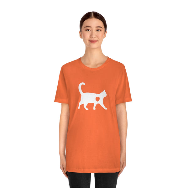 Cat Love Short Sleeve Tee-T-Shirt-Printify-5.25designs-veteran-family business-florida-melbourne-orlando-knit-crochet-small business-