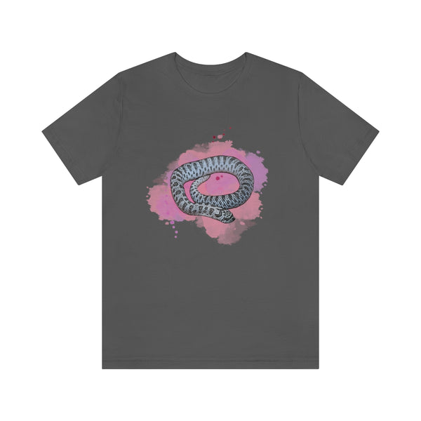 Pink Smoke Super Arctic Western Hognose Snake Unisex Jersey Short Sleeve Tee-T-Shirt-Printify-Asphalt-S-5.25designs-veteran-family business-florida-melbourne-orlando-knit-crochet-small business-