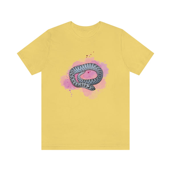 Pink Smoke Super Arctic Western Hognose Snake Unisex Jersey Short Sleeve Tee-T-Shirt-Printify-Yellow-S-5.25designs-veteran-family business-florida-melbourne-orlando-knit-crochet-small business-