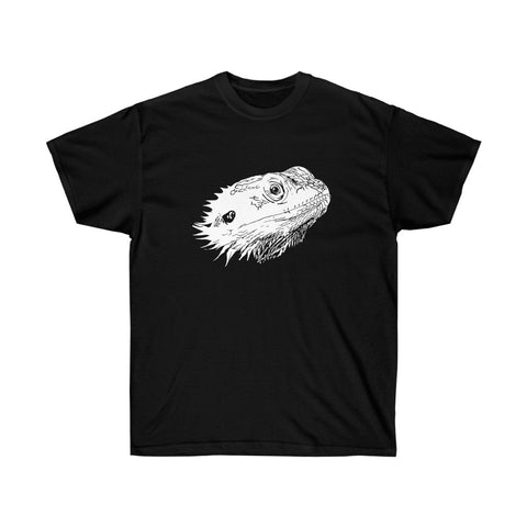 Bearded Dragon Head T-Shirt!-T-Shirt-Printify-Black-S-5.25designs-veteran-family business-florida-melbourne-orlando-knit-crochet-small business-
