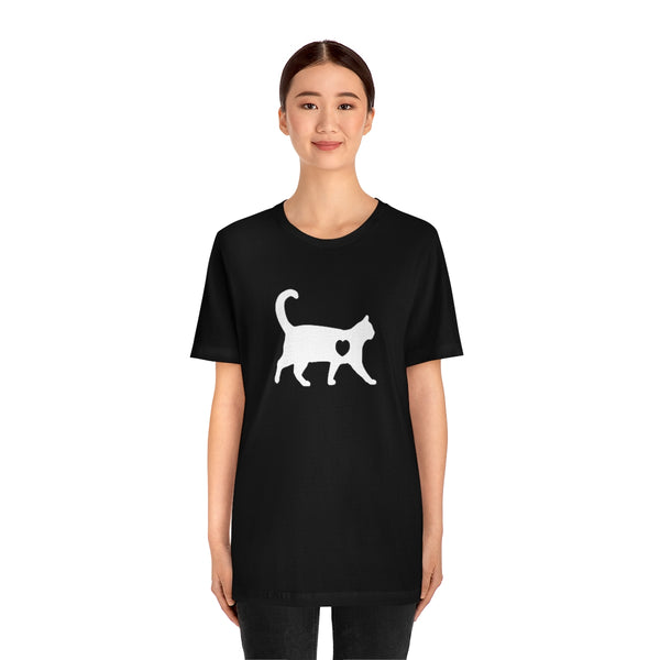 Cat Love Short Sleeve Tee-T-Shirt-Printify-5.25designs-veteran-family business-florida-melbourne-orlando-knit-crochet-small business-