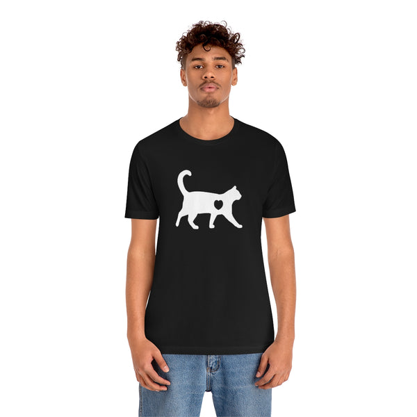 Cat Love Short Sleeve Tee-T-Shirt-Printify-5.25designs-veteran-family business-florida-melbourne-orlando-knit-crochet-small business-