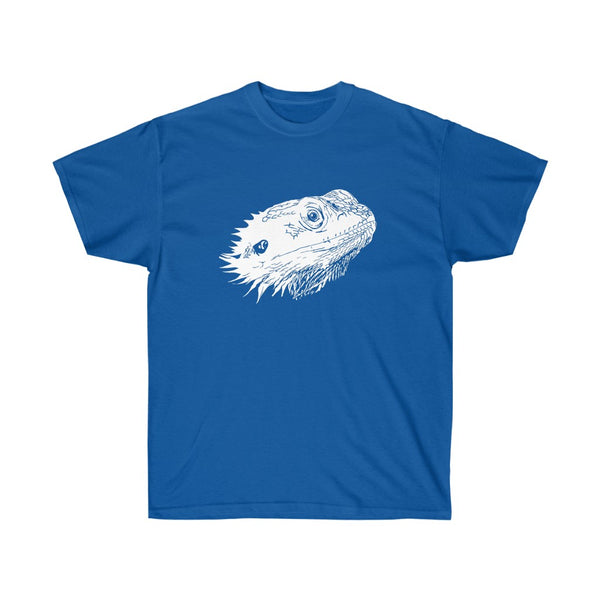 Bearded Dragon Head T-Shirt!-T-Shirt-Printify-Royal-S-5.25designs-veteran-family business-florida-melbourne-orlando-knit-crochet-small business-