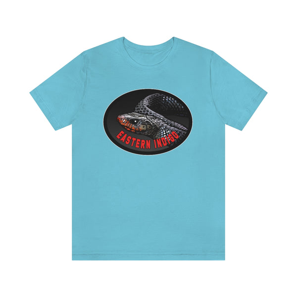 Eastern Indigo Snake T-shirt!-T-Shirt-Printify-Turquoise-S-5.25designs-veteran-family business-florida-melbourne-orlando-knit-crochet-small business-