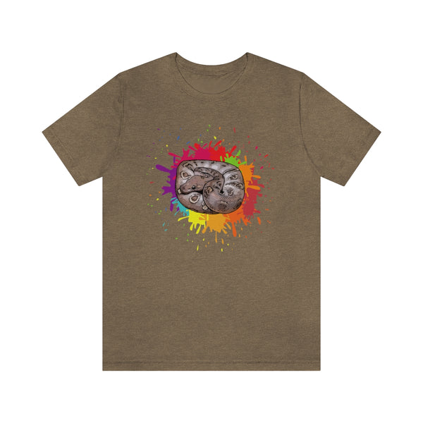 Paint Splash GHI Mojave Clown Unisex Jersey Short Sleeve Tee-T-Shirt-Printify-Heather Olive-S-5.25designs-veteran-family business-florida-melbourne-orlando-knit-crochet-small business-