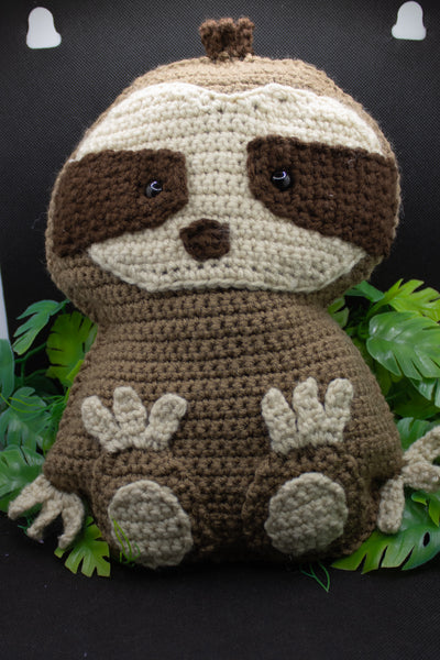 Crochet Sloth Stuffy-5.25 Designs-5.25designs-veteran-family business-florida-melbourne-orlando-knit-crochet-small business-