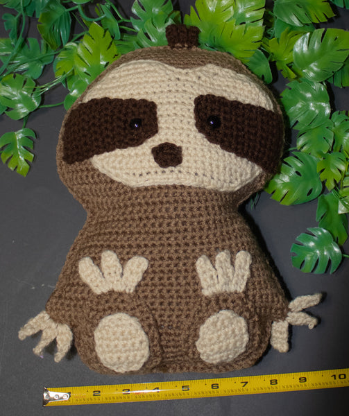 Crochet Sloth Stuffy-5.25 Designs-5.25designs-veteran-family business-florida-melbourne-orlando-knit-crochet-small business-