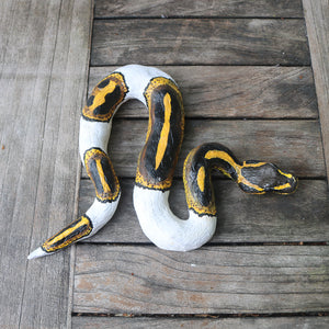 Piebald Ball Python Sculpture-Sculptures-5.25 Designs-5.25designs-veteran-family business-florida-melbourne-orlando-knit-crochet-small business-