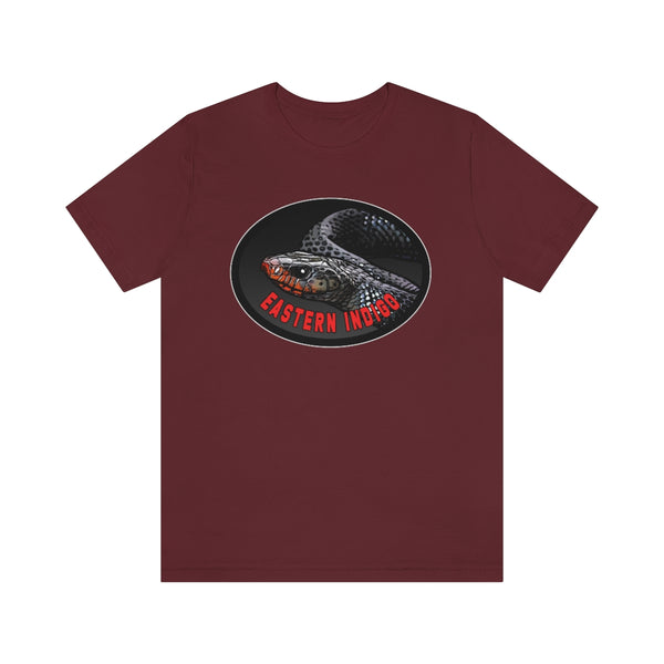 Eastern Indigo Snake T-shirt!-T-Shirt-Printify-Maroon-S-5.25designs-veteran-family business-florida-melbourne-orlando-knit-crochet-small business-