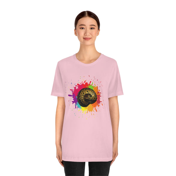 Paint Splash Clown Ball Python Unisex Jersey Short Sleeve Tee-T-Shirt-Printify-5.25designs-veteran-family business-florida-melbourne-orlando-knit-crochet-small business-