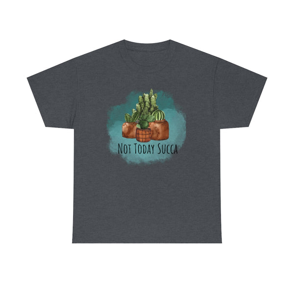 Not Today Succa Cotton TShirt-T-Shirt-Printify-Tweed-S-5.25designs-veteran-family business-florida-melbourne-orlando-knit-crochet-small business-