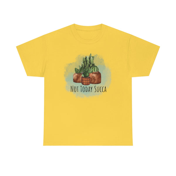 Not Today Succa Cotton TShirt-T-Shirt-Printify-Daisy-S-5.25designs-veteran-family business-florida-melbourne-orlando-knit-crochet-small business-