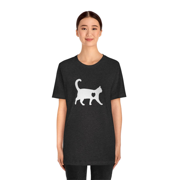 Cat Love Short Sleeve Tee-T-Shirt-Printify-5.25designs-veteran-family business-florida-melbourne-orlando-knit-crochet-small business-