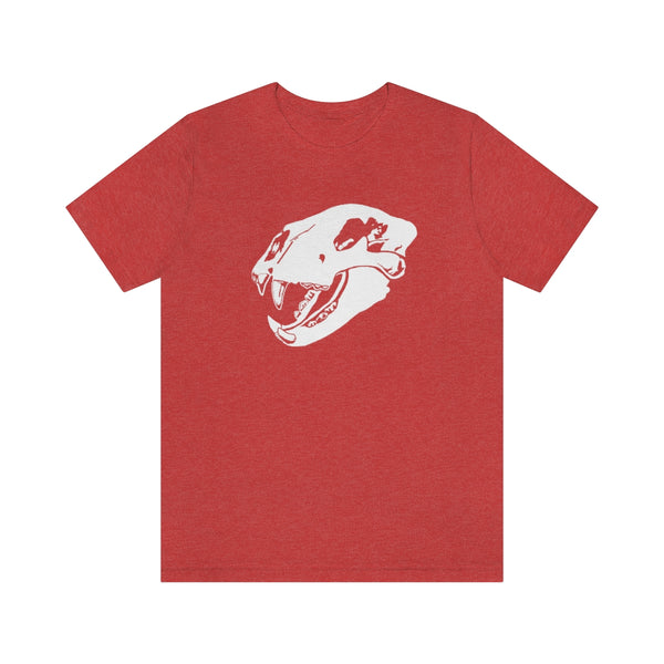 American Lion Skull T-shirt!-T-Shirt-Printify-Heather Red-S-5.25designs-veteran-family business-florida-melbourne-orlando-knit-crochet-small business-